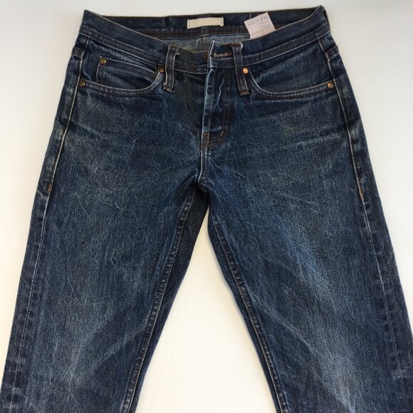 The Unbranded Brand Skinny Fit Selvedge Button Fly Jeans 30 - Picture 2 of 11